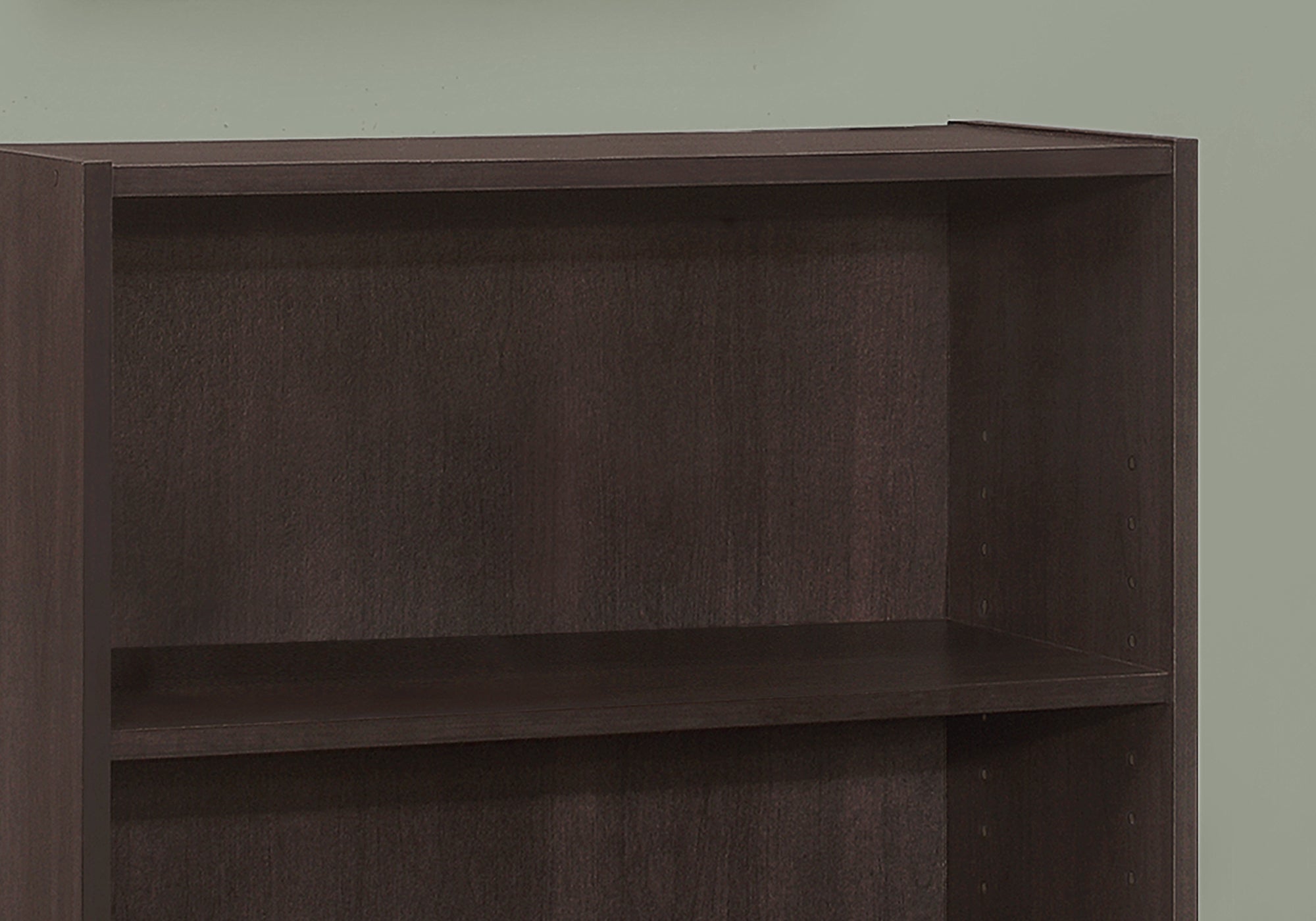 BIBLIOTHEQUE - 36"H / ESPRESSO AVEC 3 TABLETTES