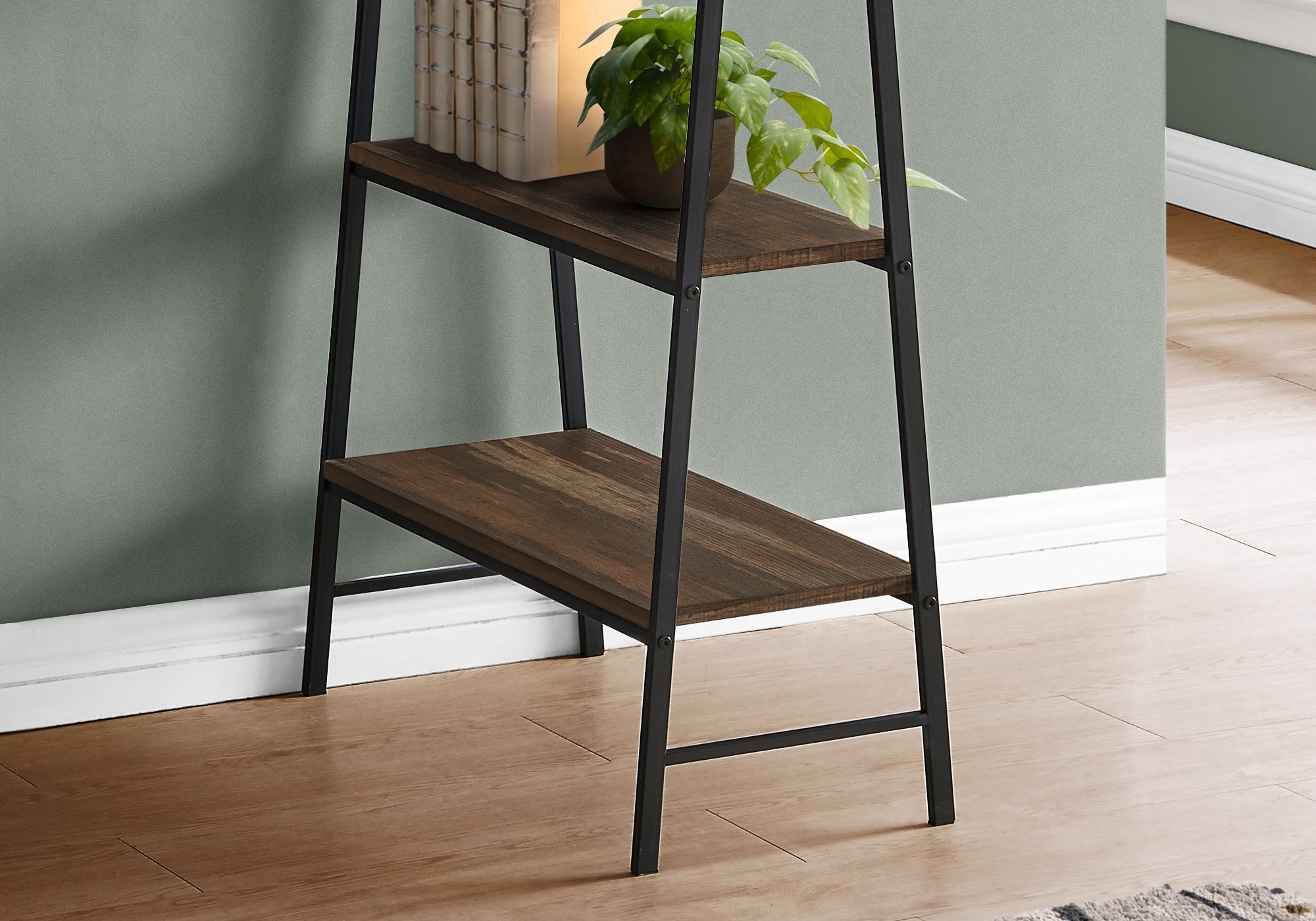 BUREAU D'ORDINATEUR - 48"L / BOIS DE RÉCUPÉRATION BRUN / MÉTAL NOIR