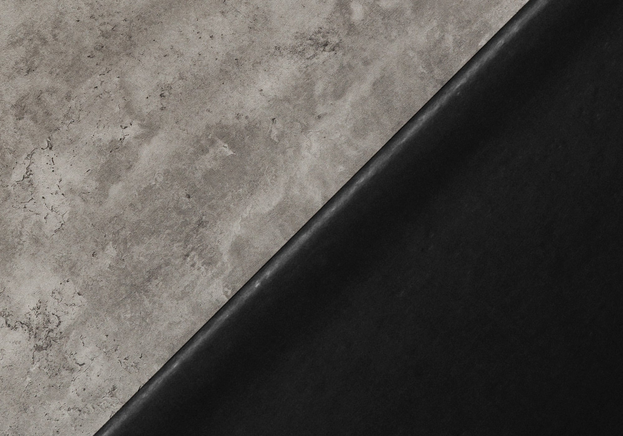 COMPUTER DESK - 48"L / GREY CONCRETE-LOOK / BLACK METAL
