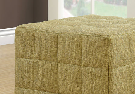 POUF - TISSU ASPECT LIN OR CLAIR
