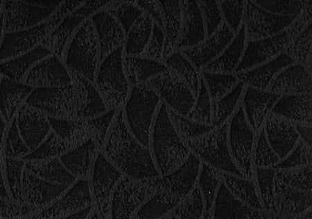 COUSSIN - 18"X 18" / VELOURS FLEURI NOIR / 2PCS