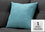 COUSSIN - 18"X 18" / MOTIF VERT PÂLE / 1PC 