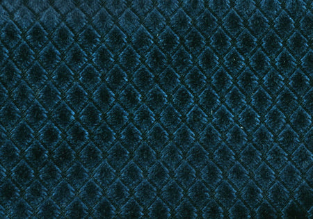 COUSSIN - 18"X 18" / VELOURS BLEU DIAMANT ACIER / 2PCS