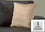 COUSSIN - 18"X 18" / VELOURS BEIGE DIAMANT / 1PC 