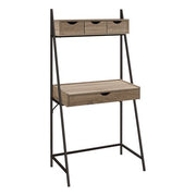 BUREAU D'ORDINATEUR - 32"L / TAUPE FONCE / METAL NOIR