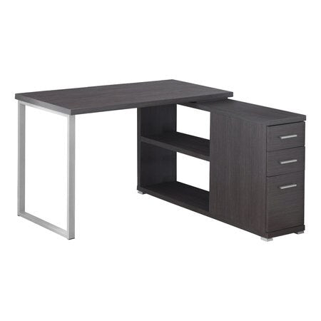 BUREAU D'ORDINATEUR - COIN GAUCHE OU DROIT GRIS