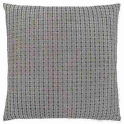 COUSSIN - 18"X 18" / GRIS PÂLE / POIS ABSTRAIT NOIR / 1PC