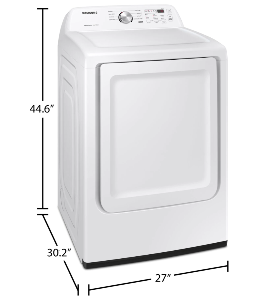 Samsung 7.2 Cu. pi. Sécheuse électrique avec Sensor Dry -DVE45T3200W