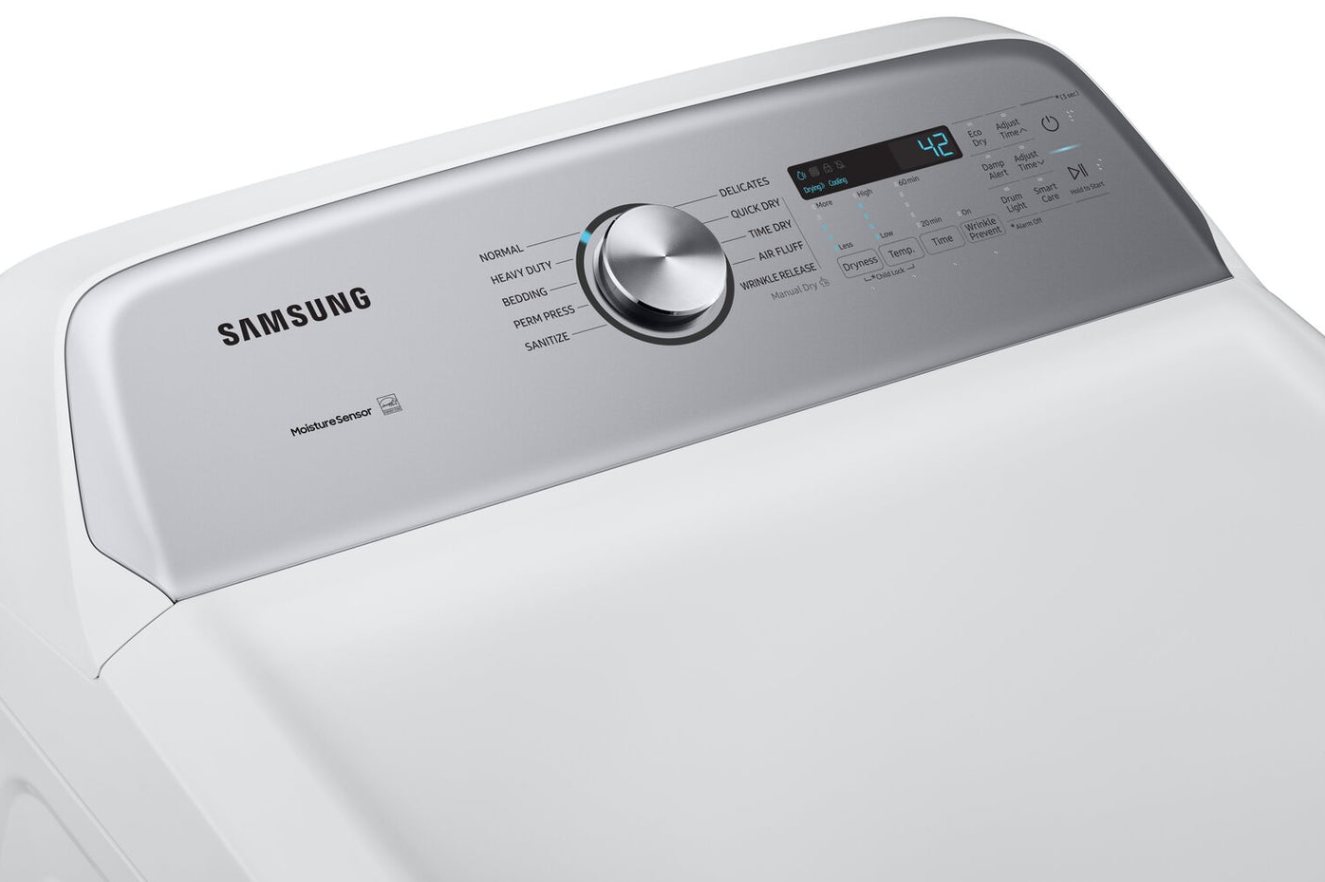 Sécheuse électrique séchante par capteur Samsung de 7,4 pi cu. - DVE50T5205W/CA
