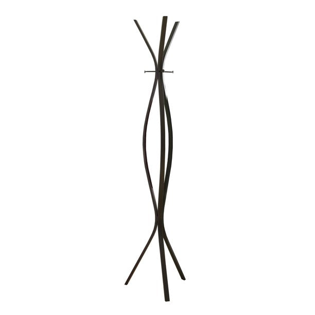 PORTE-MANTEAUX - 72"H / MÉTAL ESPRESSO STYLE CONTEMPORAIN