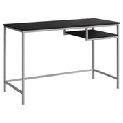 BUREAU D'ORDINATEUR - 48"L / ESPRESSO / METAL ARGENT