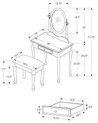 ENSEMBLE VANITÉ - ENSEMBLE 2PCS / BLANC ANTIQUE