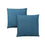 COUSSIN - 18"X 18" / MOTIF BLEU / 2PCS