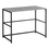 BUREAU D'ORDINATEUR - 40"L / GRIS / METAL NOIR