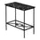 TABLE D'APPOINT - 22"H / MARBRE NOIR / METAL NOIR