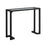 TABLE D'APPOINT - 42"L / NOIR / CONSOLE D'ENTREE EN VERRE TREMPE