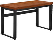 BUREAU D'ORDINATEUR - 48"L / CERISE / HAUTEUR AJUSTABLE / METAL NOIR