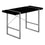 BUREAU D'ORDINATEUR - 48"L / NOIR / METAL ARGENT