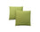 COUSSIN - 18"X 18" / MOTIF VERT LIME / 2PCS