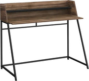 BUREAU D'ORDINATEUR - 48"L / BOIS DE RÉCUPÉRATION BRUN / MÉTAL NOIR