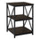 TABLE D'APPOINT - 26"H / ESPRESSO / METAL NOIR 