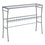 TABLE D'APPOINT - 42"L / ARGENT / CONSOLE D'ENTREE EN VERRE TREMPE