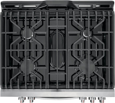 Cuisinière Au Gaz 5 Brûleurs / Four À Convection Et Friture Air De 5,6 Pi³ En Acier Inoxydable Frigidaire Gallery ( FGGH3047VF )