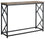 TABLE D'APPOINT - 44"L / CONSOLE D'ENTREE TAUPE / METAL NOIR 