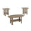 SET DE TABLE - 3PCS / TAUPE FONCÉ