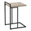 TABLE D'APPOINT - 25"H / BOIS DE RÉCUPÉRATION TAUPE / MÉTAL NOIR