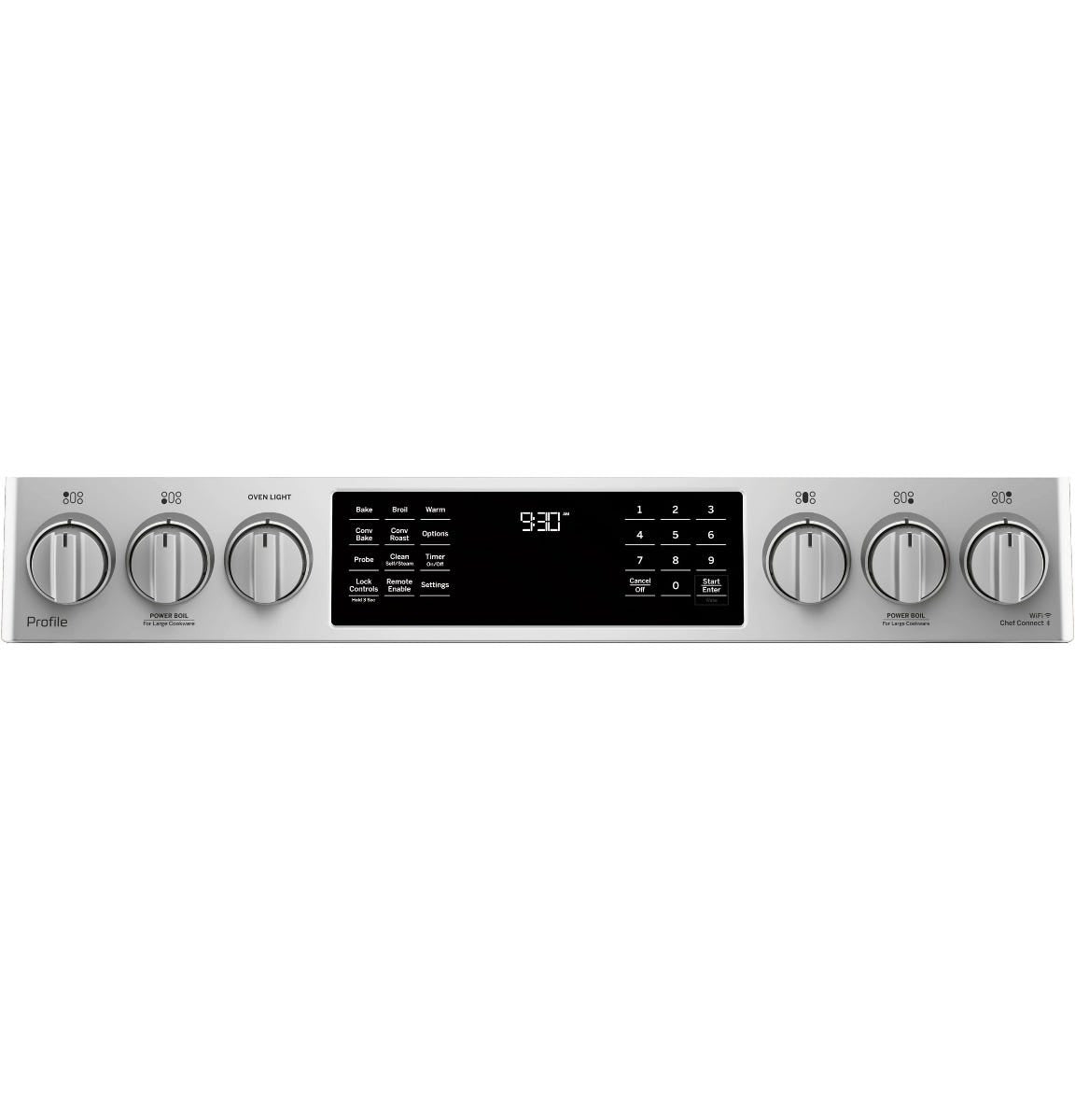 Cuisinière Au Gaz Bicombustible Encastrée De 30" / 5,6 Pi³ Avec Four À Convection En Acier Inoxydable GE PROFILE ( PC2S930SELSS )