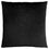 COUSSIN - 18"X 18" / VELOURS FLEURI NOIR / 1PC