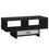 TABLE BASSE - SIMILI BOIS NOIR / GRIS