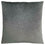 COUSSIN - 18"X 18" / VELOURS FLORAL GRIS FONCE / 1PC 