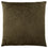 COUSSIN - 18"X 18" / VELOURS FLEURI VERT FONCE / 1PC 