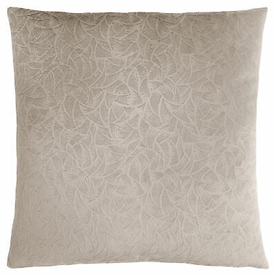 COUSSIN - 18"X 18" / VELOURS TAUPE FLORAL / 1PC