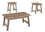 SET DE TABLE - 3PCS / TAUPE FONCE 